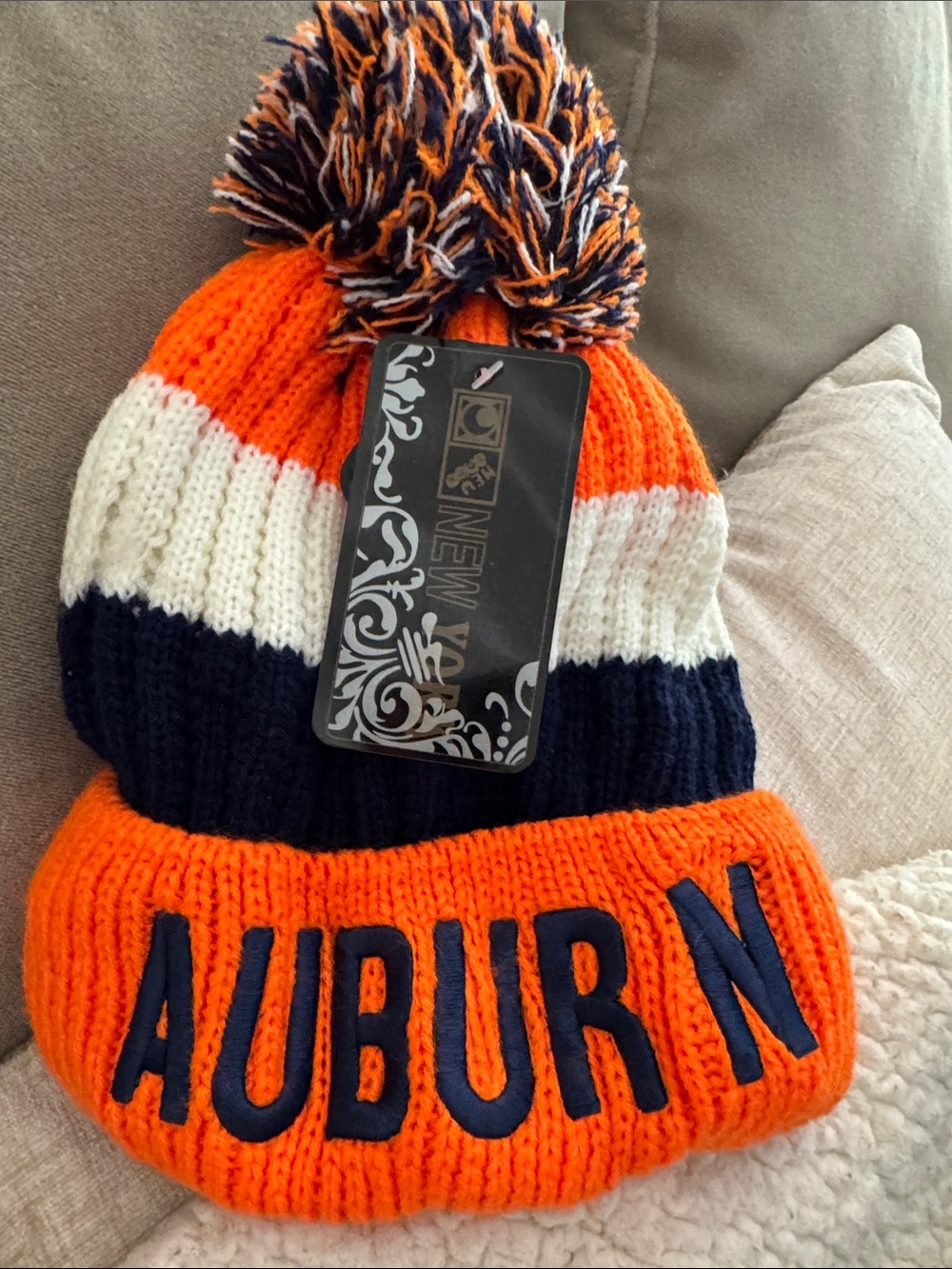 Auburn tigers beanie cap knit NEW gift